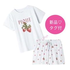 正規品⭐️新品タグ付♡ ジェラートピケ いちごワンポイントT