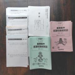 サピックス 6年生 夏期集中 志望校錬成特訓 フルセット 早稲田慶応雙葉鷗友洗足 サピックス 6年生 夏期集中 志望校錬成特訓 フルセット 早稲田