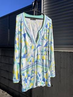EMILIO PUCCI 総柄チュニック ライトブルー M エレガント 楽天市場】エミリオプッチ Emilio Pucci レディース ワンピース