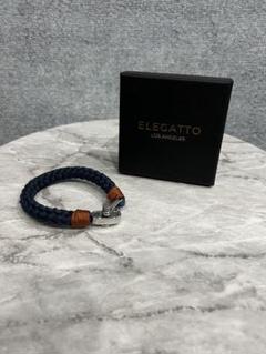 ELEGATTO ブレスレット メンズ ネイビー - メルカリ
