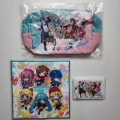 ゲームセンター限定非売品・未開封:初音ミク「千本桜バスタオル」 未開封 初音ミク HAPPY STATION ポーチ パスケース ミニタオル
