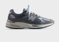 KITH×New Balance 991v2 グレー/ブルー 27cm New Balance Made in UK 991v2 - Blue / Turbulence / Quiet
