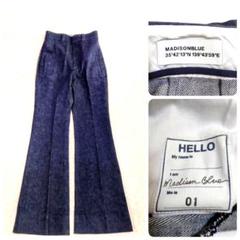 マディソンブルー MADISON BLUE 【美品】フレア デニムパンツ MADISONBLUE - タグ付き MADISONBLUE センタープレスフレア
