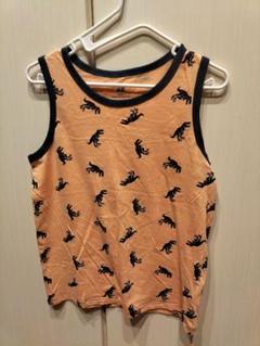 H&M 恐竜柄 ノースリーブタンクトップ130-140