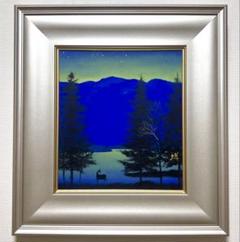 SALE千住博 肉筆/表サイン/色紙画/日本画/油絵/彩色/岩彩/油彩
