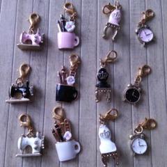 アンティークチャーム　カニカン付き【12個セット】かわいい