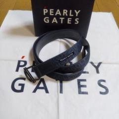 ⭐お買い得２点⭐PEARLYGATES⭐ロゴ⭐ベルト⭐濃紺⭐男女兼用⭐