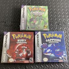 任天堂　GBAソフト　ポケットモンスター　ルビー　サファイア　エメラルド　北米版