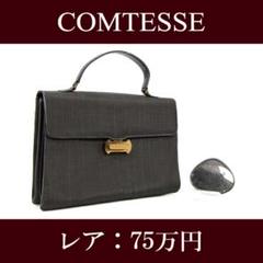 【全額返金保証・送料無料・レア】コンテス・ハンドバッグ(ホースヘア・E189)