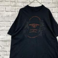USA製90sヴィンテージTシャツ！シングルステッチ　ブラック半袖古着XL30