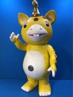 イヌクマ★快獣ブースカ★ジャイアントサイズ【黄色（2）】イヌクマパパ色紙付き イヌクマ☆快獣ブースカ☆ジャイアントサイズ【黄色（1