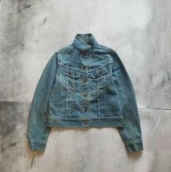 デニムジャケット レディース Lee 短丈 色落ち ヴィンテージ ボタン