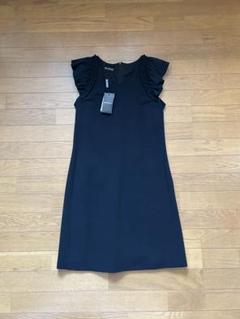 新品未使用　タグ付　エンポリオアルマーニ　ハイネック半袖ひざ丈ワンピース　40 EMPORIO ARMANI EA7 (エンポリオ アルマーニ) ラメ切替