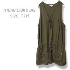 【マリクレールビス】marieclairebisノースリーブチュニック11R 緑