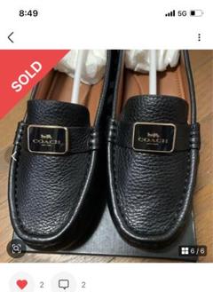 極美品✨coach コーチ 本革 ロゴ ビット ローファー 24cm
