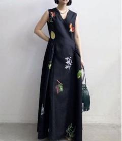 ELEANOR LINEN LIKE DRESS　アメリヴィンテージ　Sサイズ Sサイズ】ELEANOR LINEN LIKE DRESS Ameri VINTAGE（アメリ