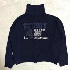 90’s stussy BIG4 ステューシー ジップ ニット ドライバーズ 2025年最新】stussy big4 ニットの人気アイテム - メルカリ
