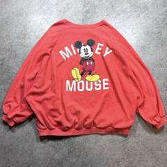 90s【DISNEY】ミッキーマウス スウェット/Vintage/希少　ドルマン