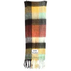 Acne Studios ウールマルチチェックマフラー新品未使用 ACNE STUDIOS｜アクネストゥディオズ モヘアチェックスカーフ