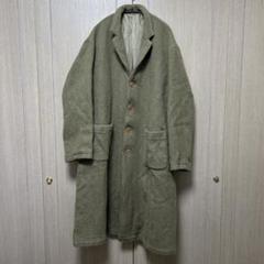90's Y's for men ウールヘリンボーン　チェスターコート　古着 90's Y's for men ウールヘリンボーン チェスターコート 古着