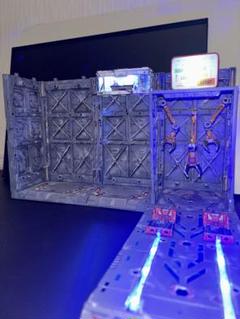 ガンダムディスプレイ　格納庫　カタパルト　LEDライト　アニメ塗り　山田化学 m64767566309_1.jpg?1742009068