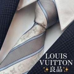良品✨LOUIS VUITTON ネクタイ　モノグラム　ジャガード　肉厚