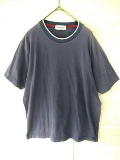 希少 90年代前 バーバリー Burberrys` Tシャツ メンズM ネイビー