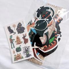 ハロウィンパーティーセット　フォトプロップス　タトューシール　2点　ハロウィン