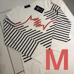 万博 フランス館 SAINT JAMES ストライプ長袖Tシャツ Mサイズ