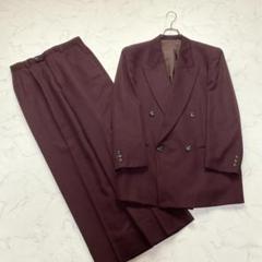 JUN MEN ダブルスーツ セットアップ ボルドー ヴィンテージ L