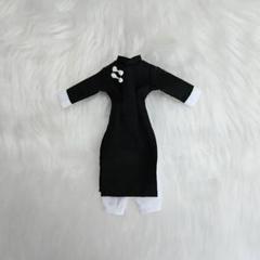 リカちゃん服　カンフー　黒白