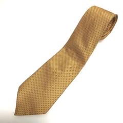 【TRUSSARDI】黄色ドット　ネクタイ　イタリア　シルク100