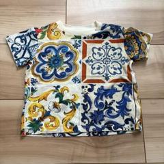 D&G 花柄 半袖 トップス D&G ブラウス 花柄 コットン 半袖【国内発送・即日発送】 (Dolce