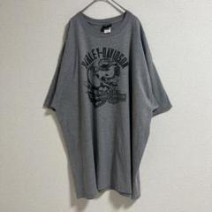 ハーレーダビッドソン オーバーサイズ アニマル 犬 ドッグ バイカーtシャツ