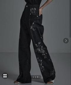 最終値下げ中　FETICO フェティコ　ハイウエストパンツ 25SS】FETICO フェティコ /ROSE DENIM HIGH-WAIST JEANS