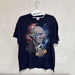 ジョージ ワシントン 缶 キーホルダー USA George Sloshington Washington 4th of July Men Funny American