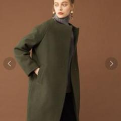 美品✨PUBLIC TOKYO✨カシミヤ混ウールノーカラーコート　キュプラ　M UNITED TOKYO コクーンノーカラーコート カシミヤ混 - メルカリ