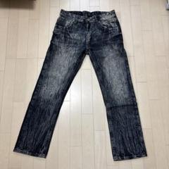 新品 ブルーステッチ デニムジーンズ W32 L32 ウォッシュ加工のサムネイル