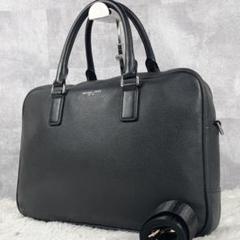 低価格 A4可 美品 ファスナー 黒 ビジネスバッグ 2WAY KORS MICHEAL バッグ