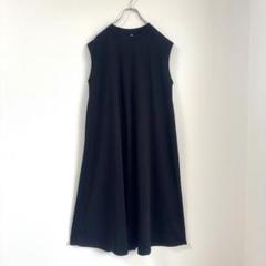 美品✨ノースリーブ ロングワンピース 大きいサイズ 黒