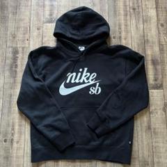 黒 XLサイズ NIKE SB プルオーバー パーカー ブラック
