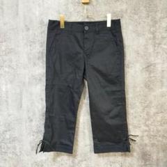 【美品】MUSHUSH チノパン リボン ブラック レディース Mサイズ