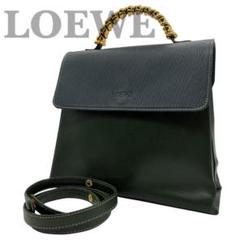 【美品】LOEWE ロエベ ベラスケス クラッチバッグ ロゴ金具 LOEWE ロエベ ベラスケス バッグ バイカラー ツイスト金具