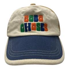 BOBO CHOSES キッズ ベースボールキャップ キャップ 帽子 ホワイト