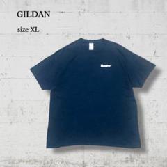GILDANボディHunterロゴTシャツXL濃紺シンプル無地系 F656