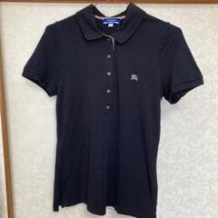 BURBERRY バーバリー BLUE LABELブルーレーベルポロシャツ黒M BURBERRY バーバリー BLUE LABELブルーレーベルポロシャツ黒M