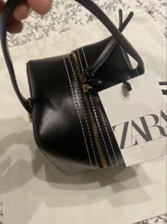 【ZARA】 日本完売品●#ステッチミニスクエアバッグ● 6649/410
