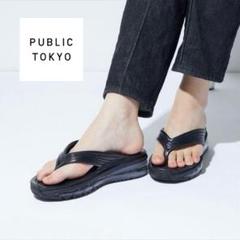 PUBLIC TOKYO PEARLクリア ソール ギョサン 厚底 サンダル