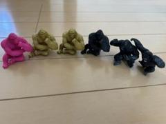 ヴィンテージ　レトロ　ゴリラ　動物　フィギュア　ゴールド