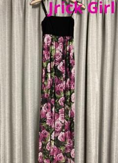 Jrick Girl 薔薇柄　キレイめ　リゾート　ロングワンピース　Mサイズのサムネイル